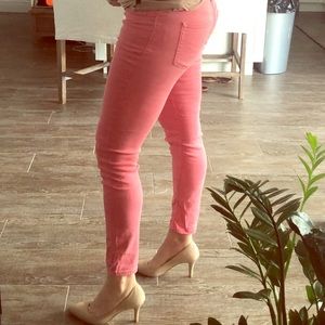 Gap Legging Jeans in Mint and Salmon